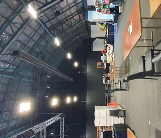 Set up has just begun
